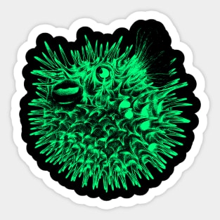 Globefish (Neon) Sticker